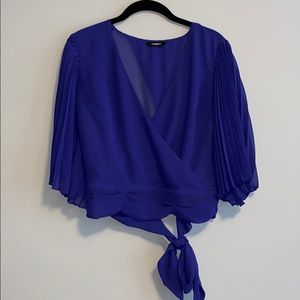 Express Open Back Crop Blouse